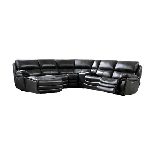 Furniture Superstores Leather Power Reclining Sectional Wayfair